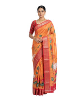 Elite Cow Print Mix Cotton Saree