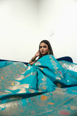 Peacock Soft Silk Saree