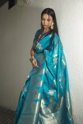 Peacock Soft Silk Saree