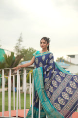 Art Silk Saree in Blue