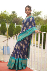 Art Silk Saree in Blue