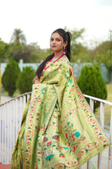 Chhava Premium Tissue Paithani Saree