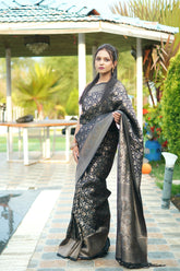 Banarasi Silk Saree in Black