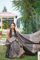Banarasi Silk Saree in Black
