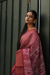 Lehariya Cotton Saree