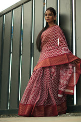 Lehariya Cotton Saree