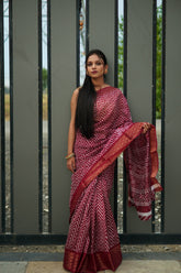 Lehariya Cotton Saree