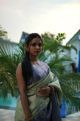 Premium Kanjivaram Silk Saree in Pista Green