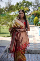 Golden Patola Silk Saree