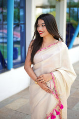 Bollywood Off-white Saree