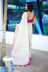 Bollywood Off-white Saree