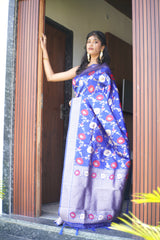 Banarasi Silk Saree in Blue