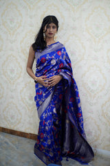 Banarasi Silk Saree in Blue