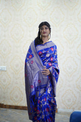 Banarasi Silk Saree in Blue