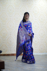 Banarasi Silk Saree in Blue