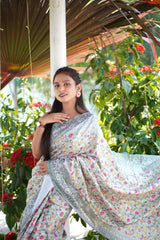 Digital Pari Satin Saree