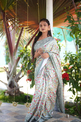 Digital Pari Satin Saree
