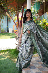 Kanjivaram Silk Saree in Green