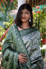 Kanjivaram Silk Saree in Green