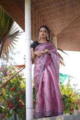 Black Stone Saree