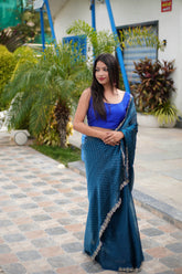 Jimmy Choo Saree in Blue