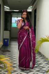 Jeniffer Mix Satin Saree