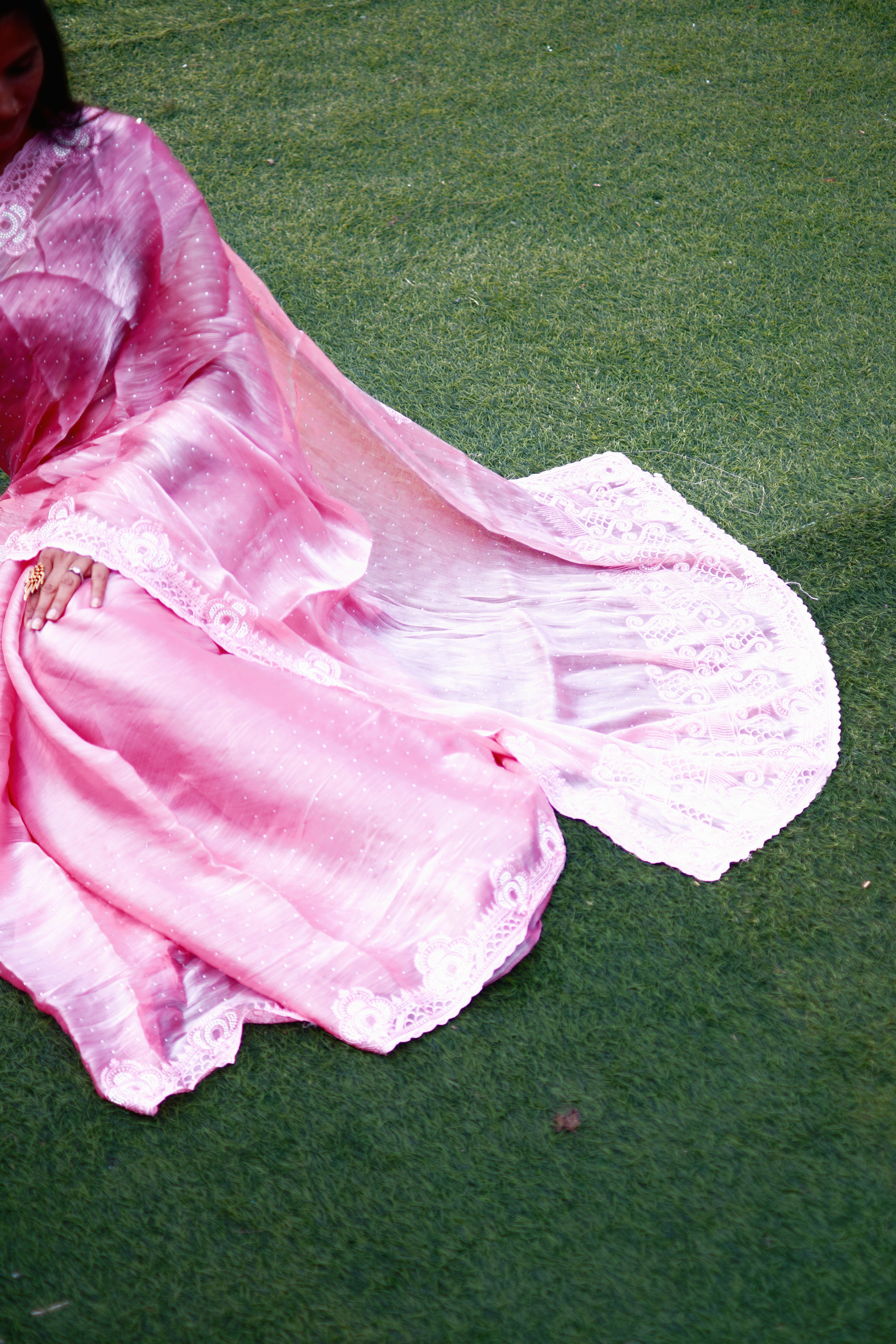 Jawani Pink Cotton Saree
