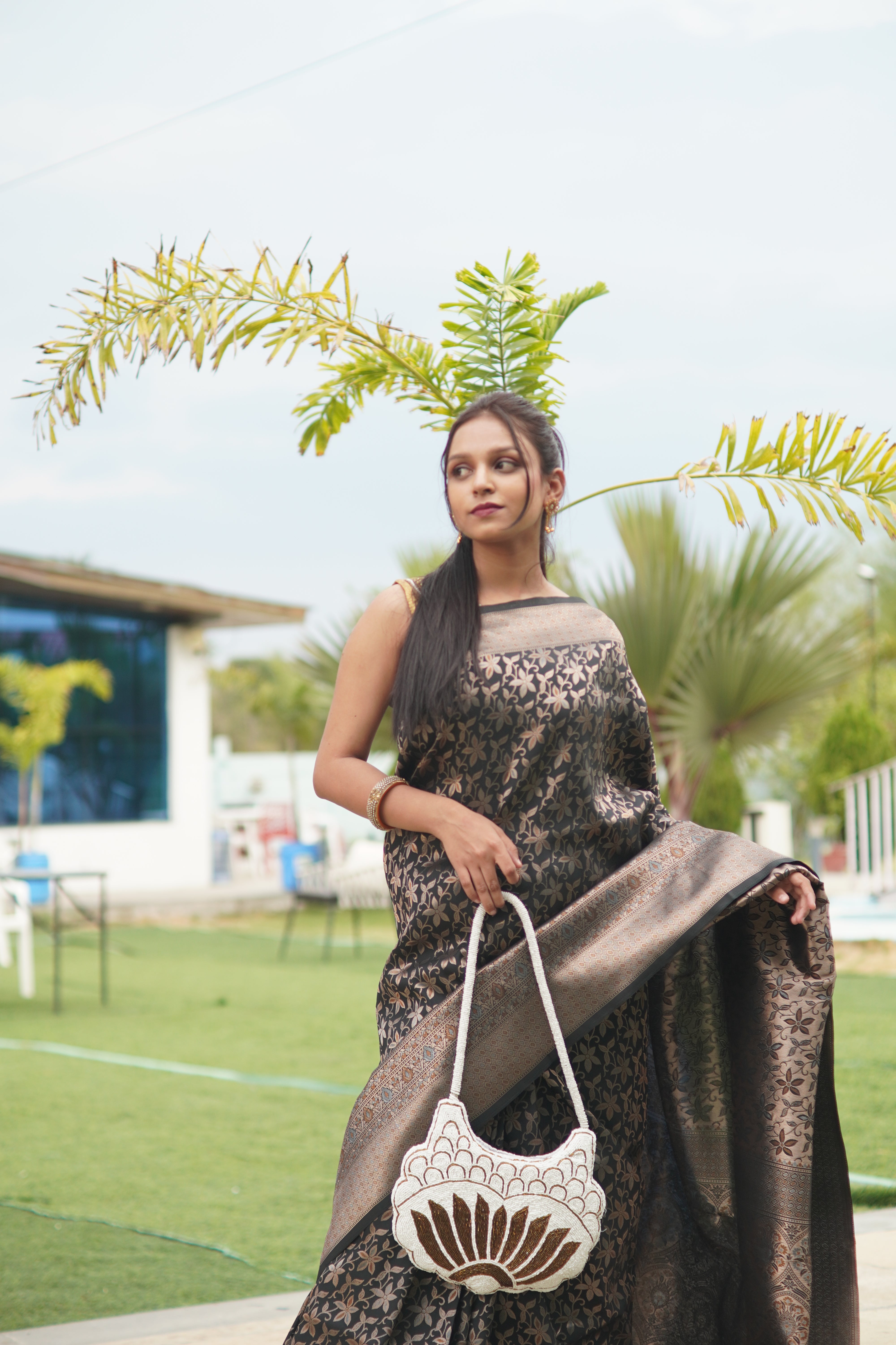 Banarasi Silk Saree in Black
