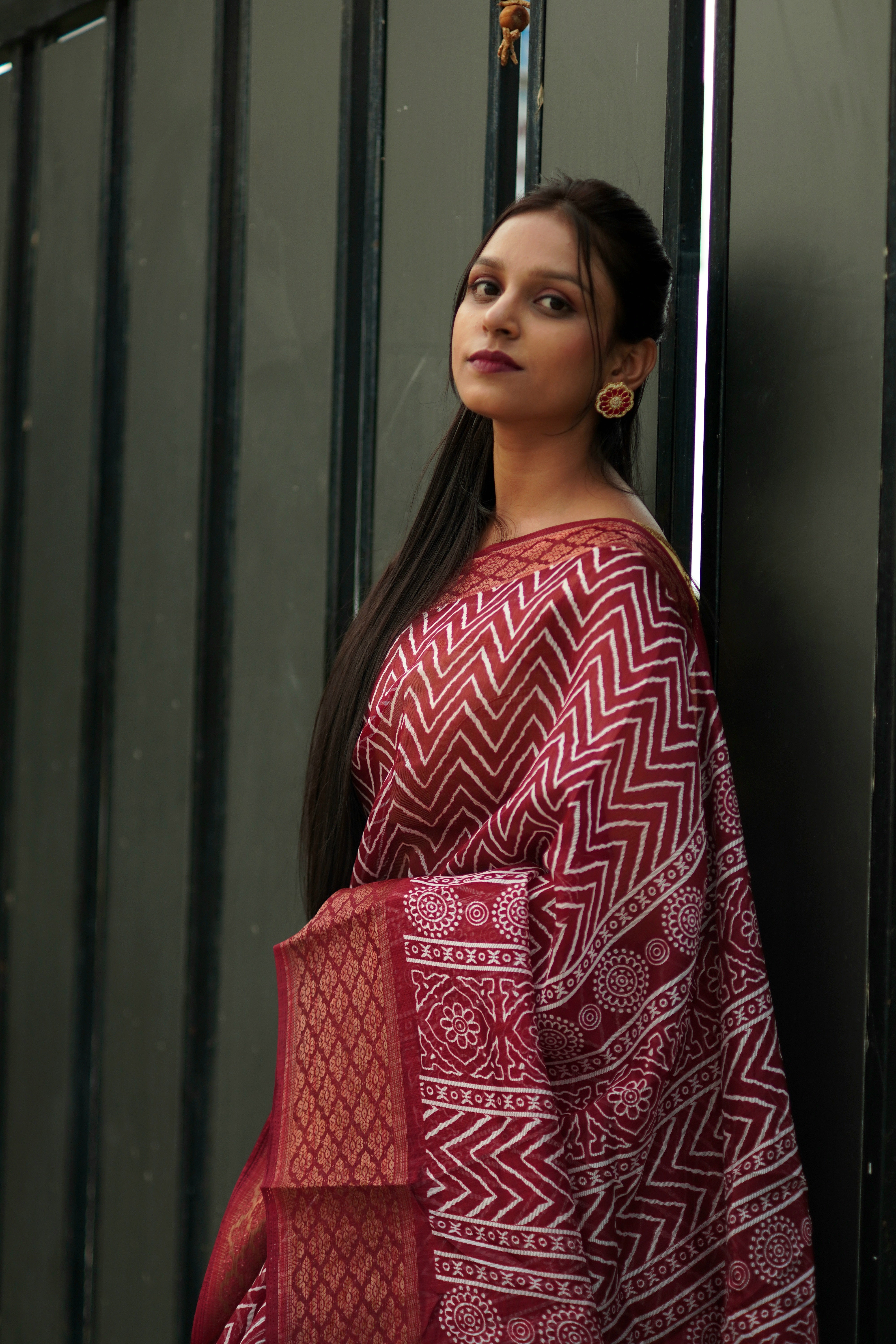 Lehariya Cotton Saree