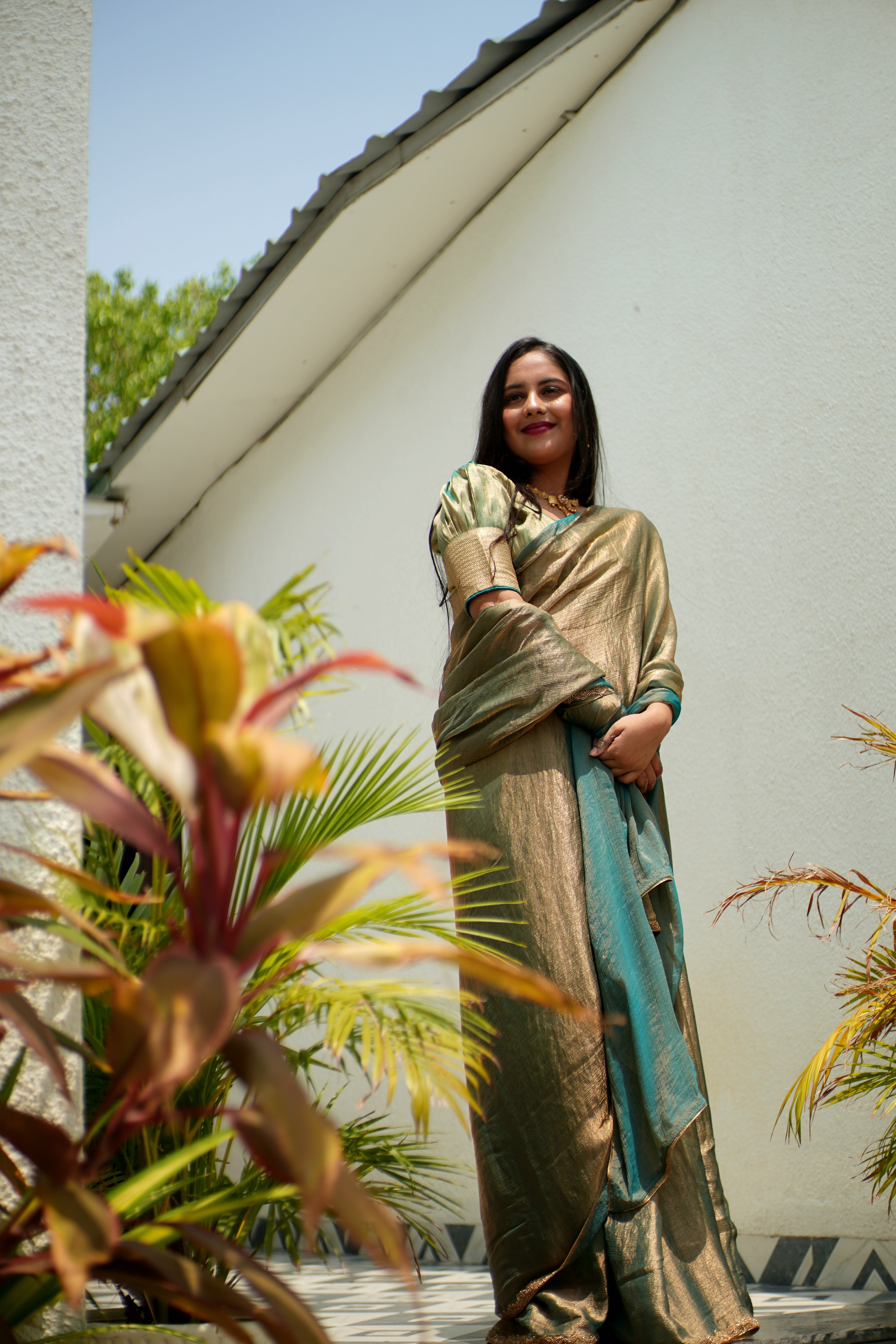 Bollywood Golden Saree