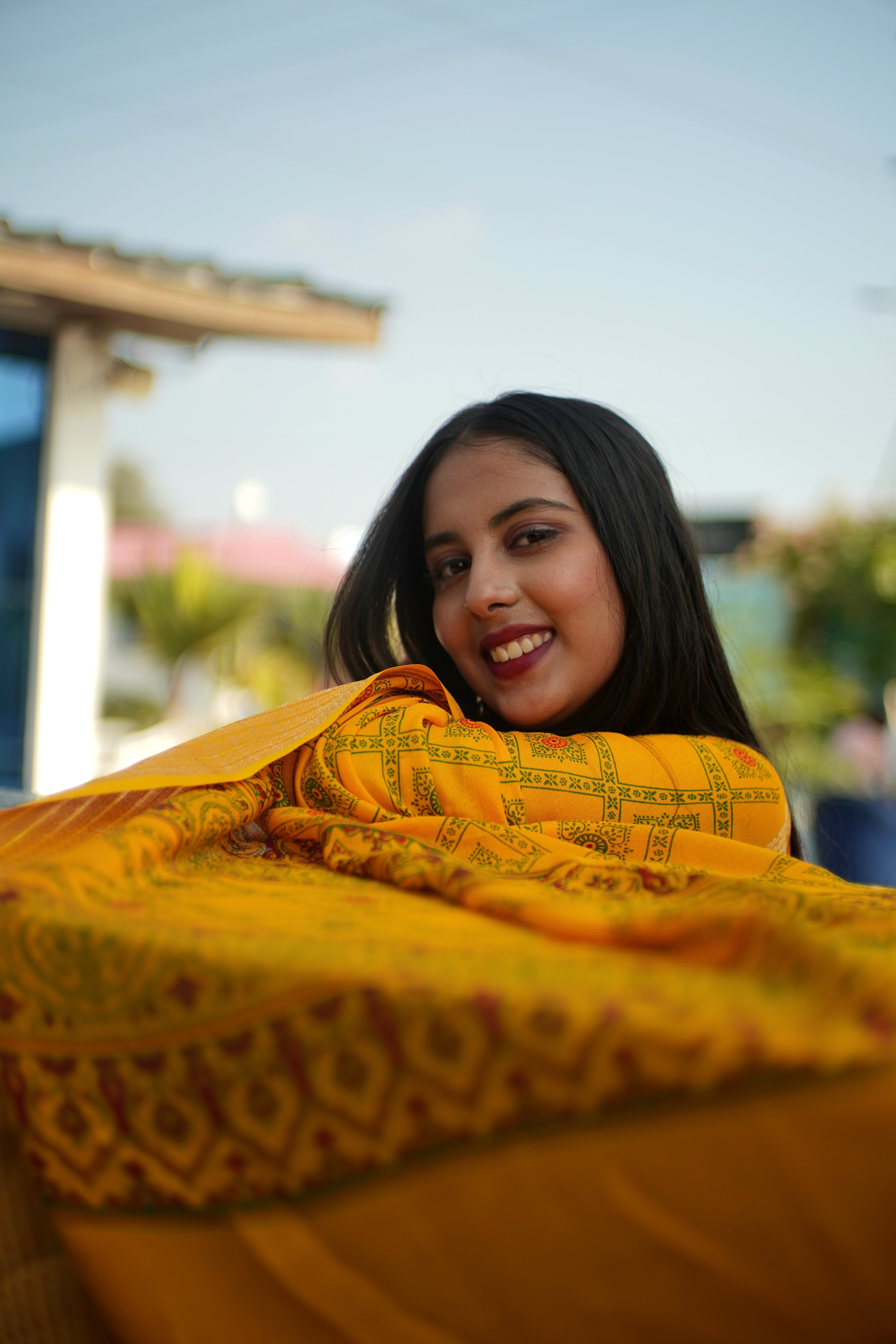 Marsh Mello Georgette Saree