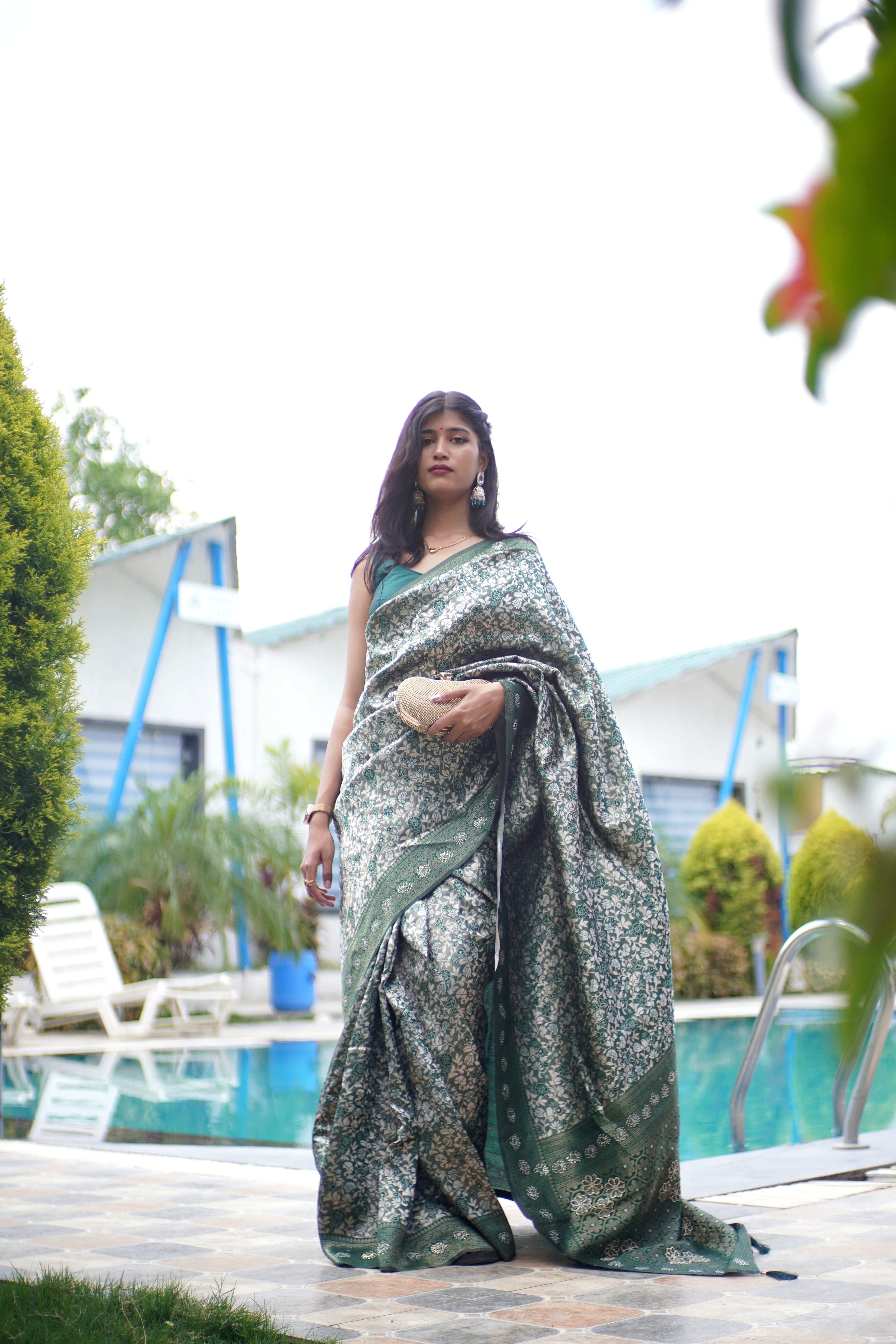 Kanjivaram Silk Saree in Green