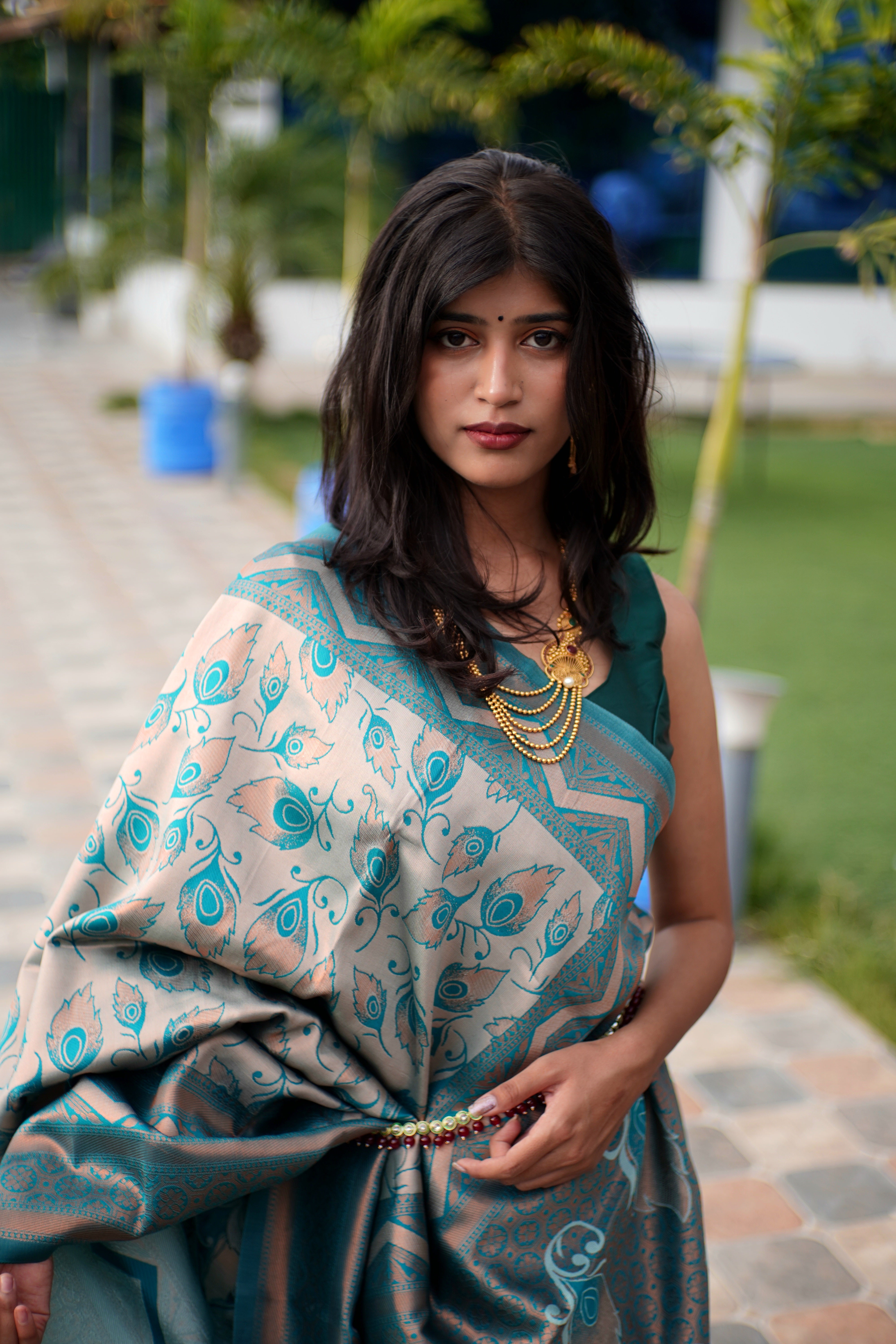 Kanjivaram Silk Saree in Blue