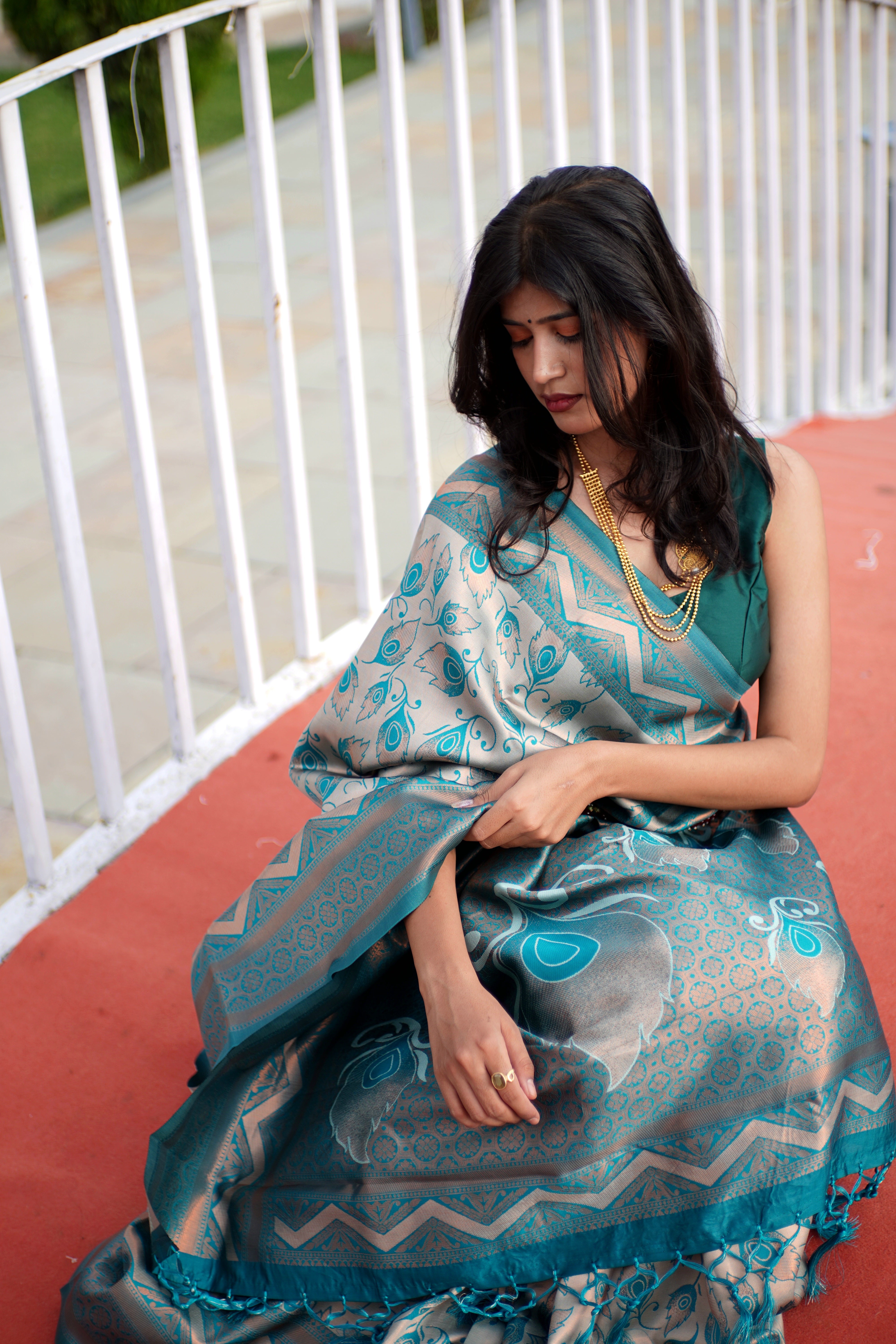Kanjivaram Silk Saree in Blue