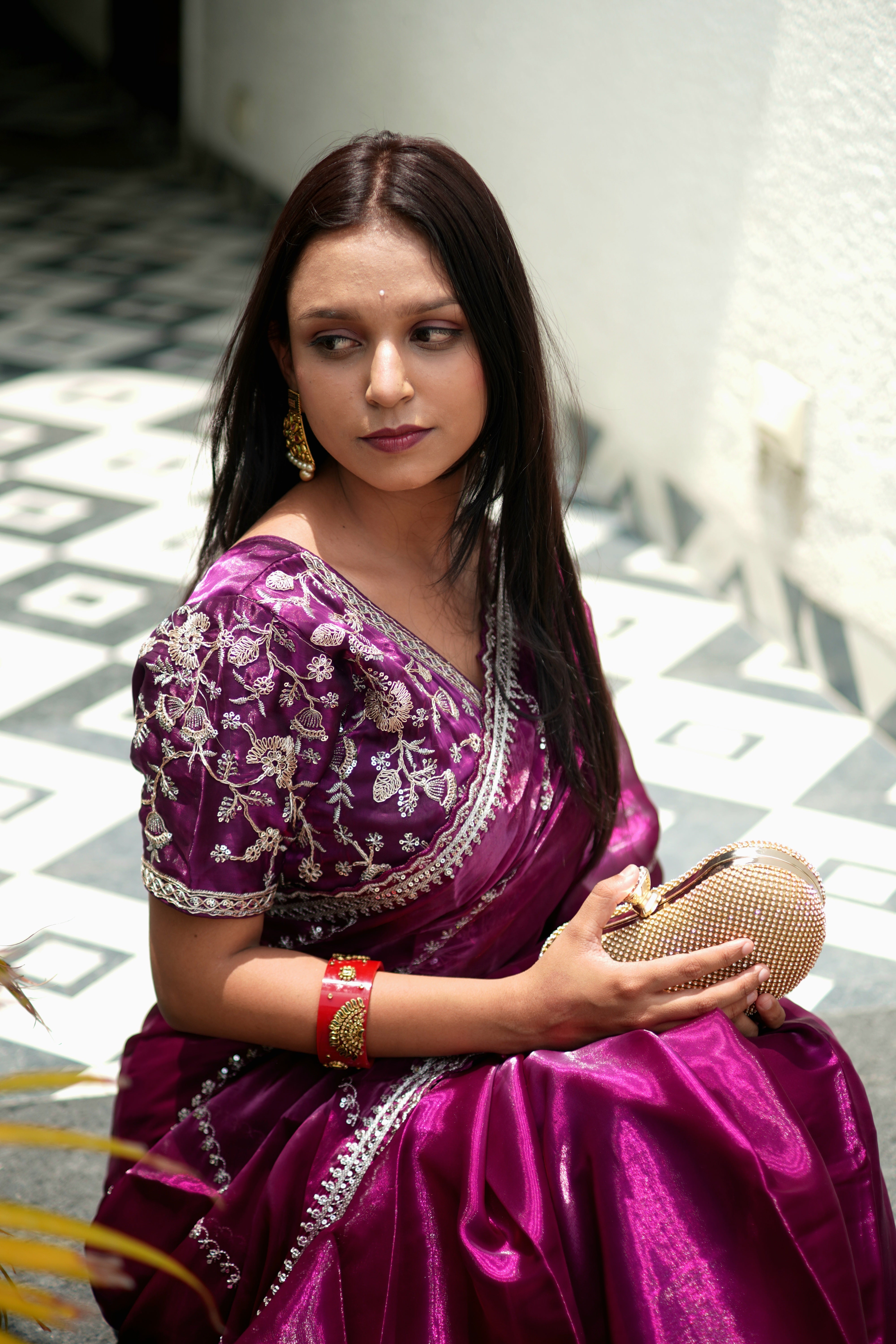 Jeniffer Mix Satin Saree