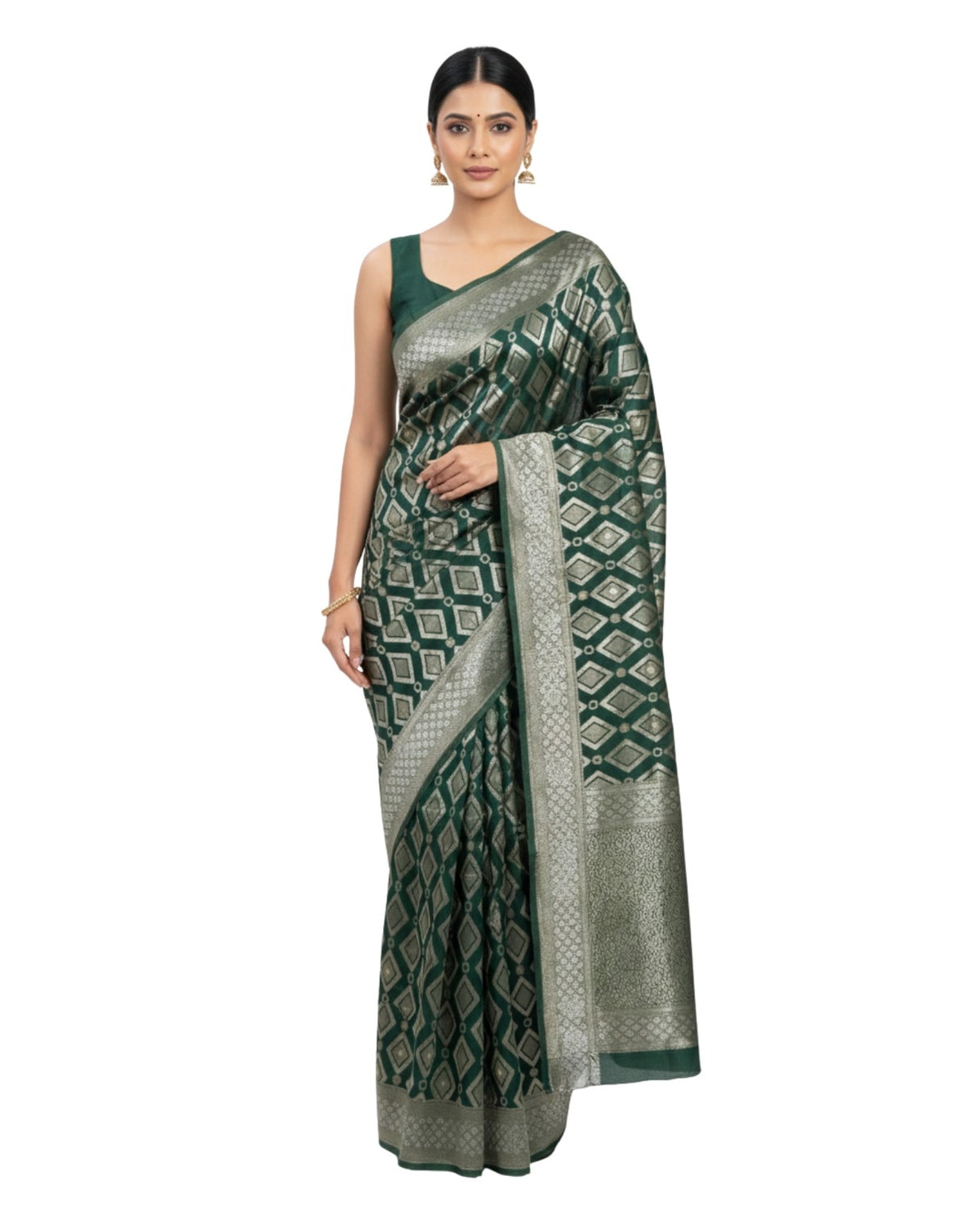 Chaukdi Mix Cotton Saree